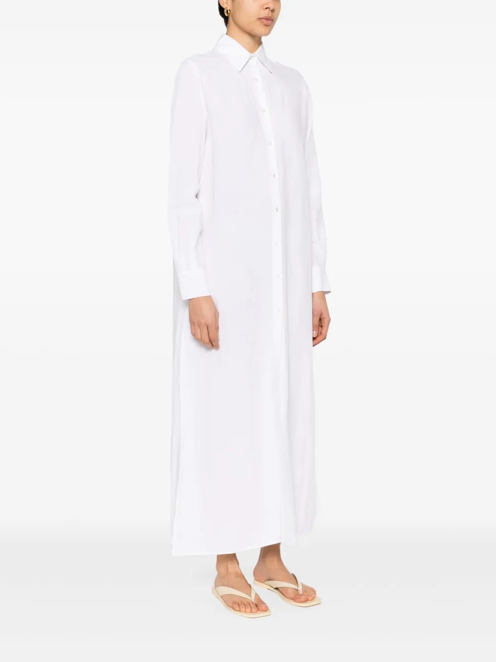 Shop Blanca Vita Belted Maxi Dress In White