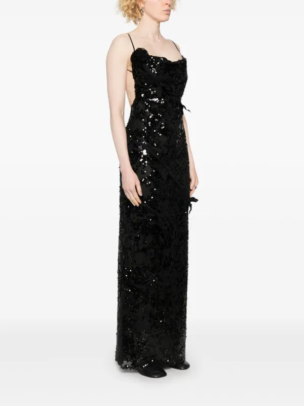 Coperni x Disney sequin-embellished Maxi Dress | Black | FARFETCH