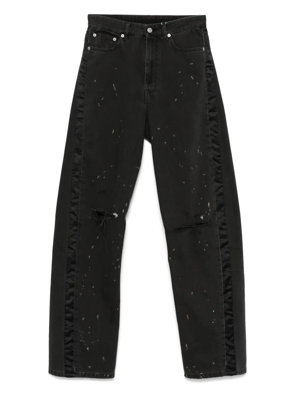 MM6 Maison Margiela ペイント ジーンズ - ブラック MM6 Maison Margiela ペイント ジーンズ - ブラック
