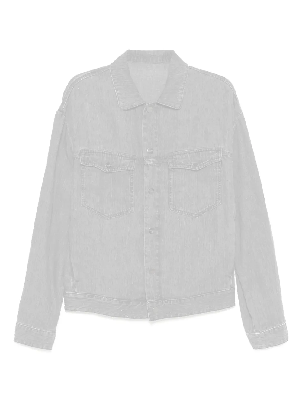Giorgio Armani Denim Jacket In Grey