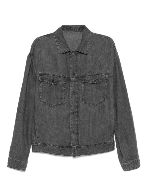 Giorgio Armani Denim Jacket Grey FARFETCH EG