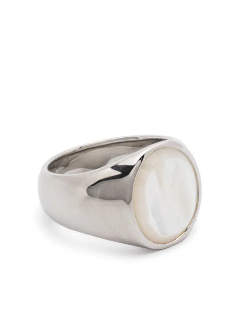 Tom Wood oval Mother-of-Pearl ring