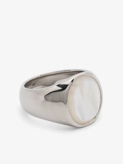 Tom Wood oval Mother-of-Pearl ring