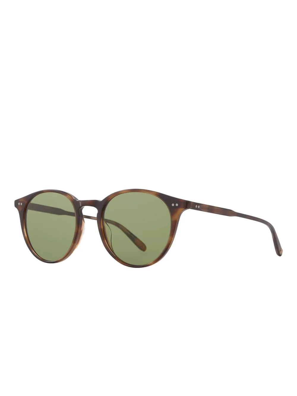 Garrett Leight California Clune zonnebril met rond montuur - Bruin