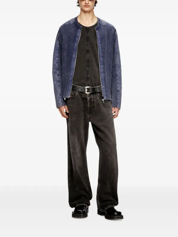 【DIESEL】ジップカーディガン　青 DIESEL】ジップカーディガン 青 トップス