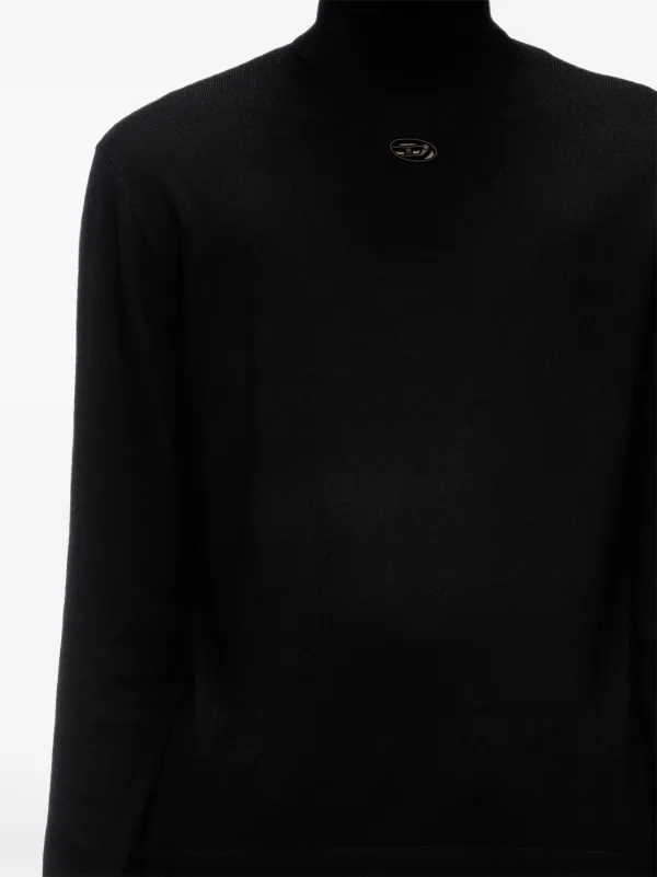 ARCHIVIO ハイネックセーター ブラック A'GEM/9 × .kom『ACOVER/オコボ』CROPFIT TURTLE NECK LONG