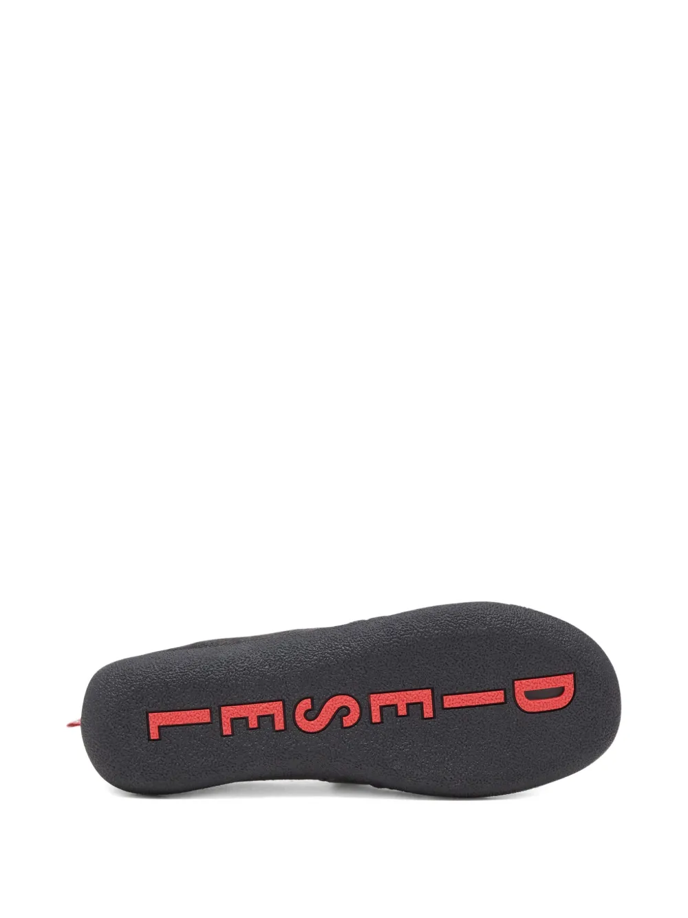 Diesel D-Shock Moc frayed-detail loafers Black