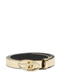 Diesel oval-buckle belt - Gold