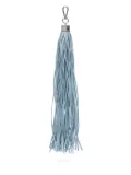 Alexander McQueen tassel-charm keyring - Blue