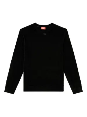 Diesel K-Larence-B reverse-print Cotton Jumper | Black | FARFETCH