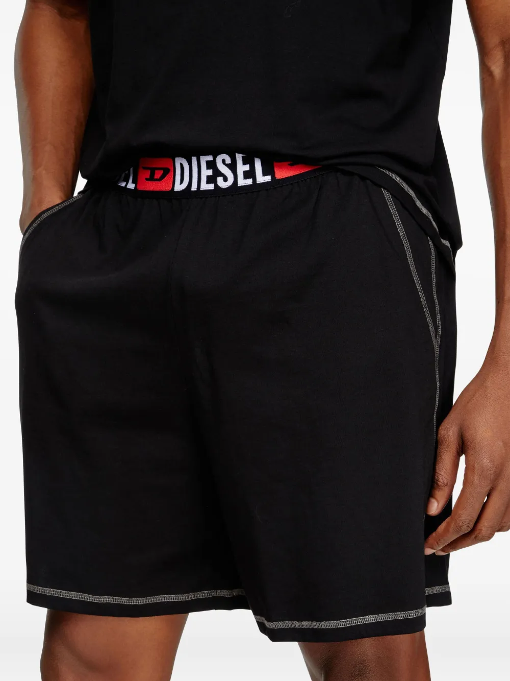 Diesel Adam T-shirt en shorts Zwart