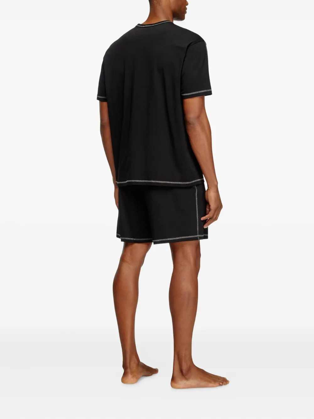 Diesel Adam T-shirt en shorts Zwart