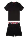 Diesel Adam T-shirt and shorts set - Black