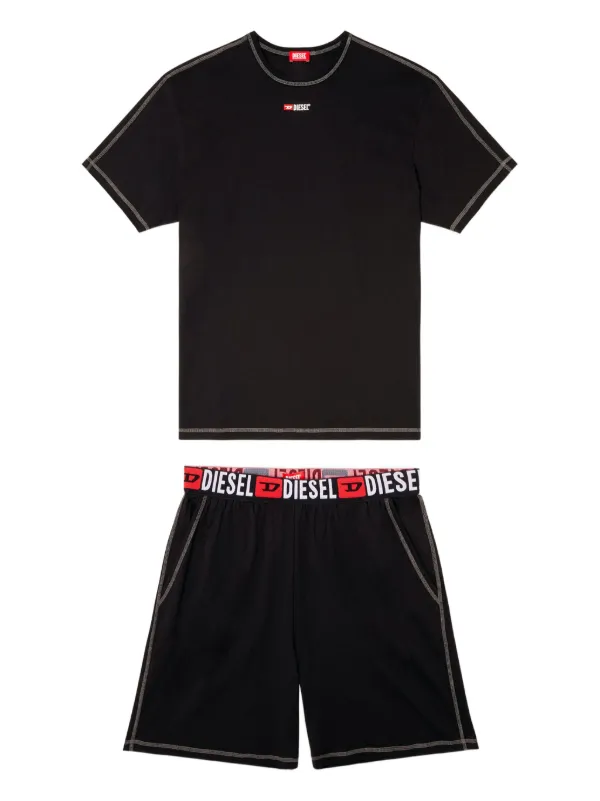 Diesel Adam-D-Core T-shirt And Shorts Set | Black | FARFETCH ZA