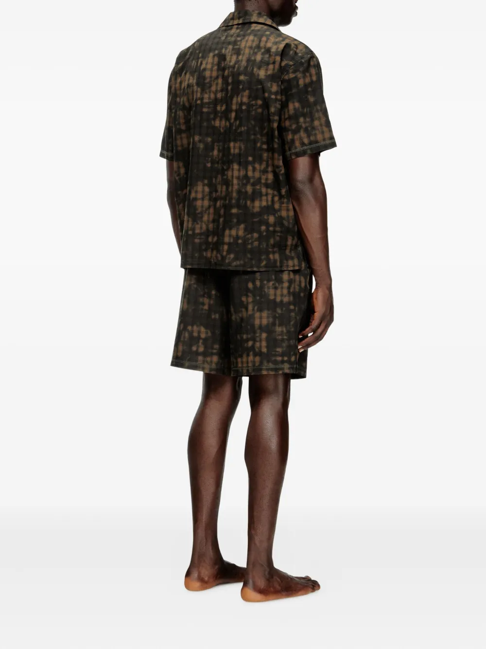 Diesel Horien pyjama met patroon Groen