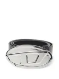 Diesel B-1DR metallic oval-buckle belt - Black