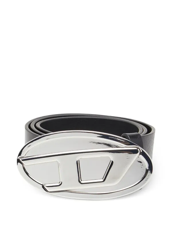Diesel B-1DR オーバルバックル ベルト | ブラック | FARFETCH JP