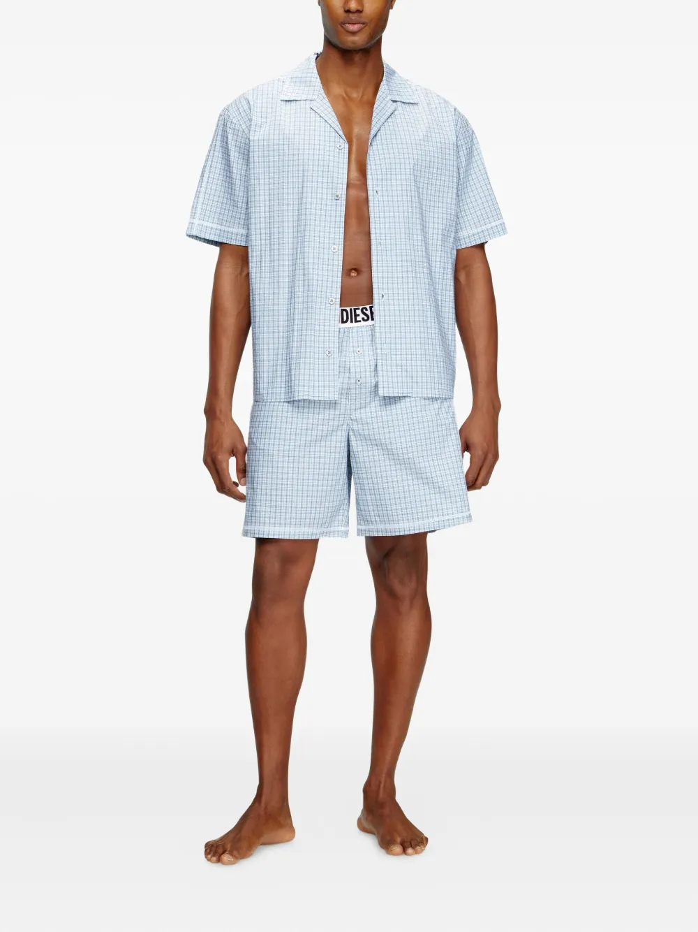 Diesel Rafael check-print loungewear set | Image 2