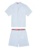 Diesel Rafael check-print loungewear set - Blue