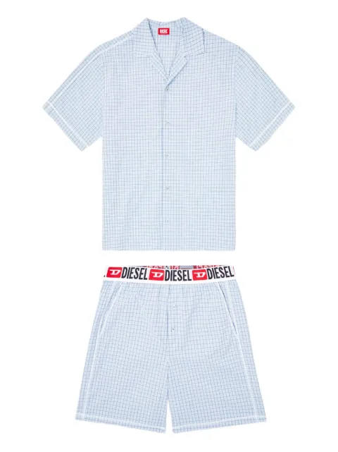 Diesel Rafael check-print loungewear set