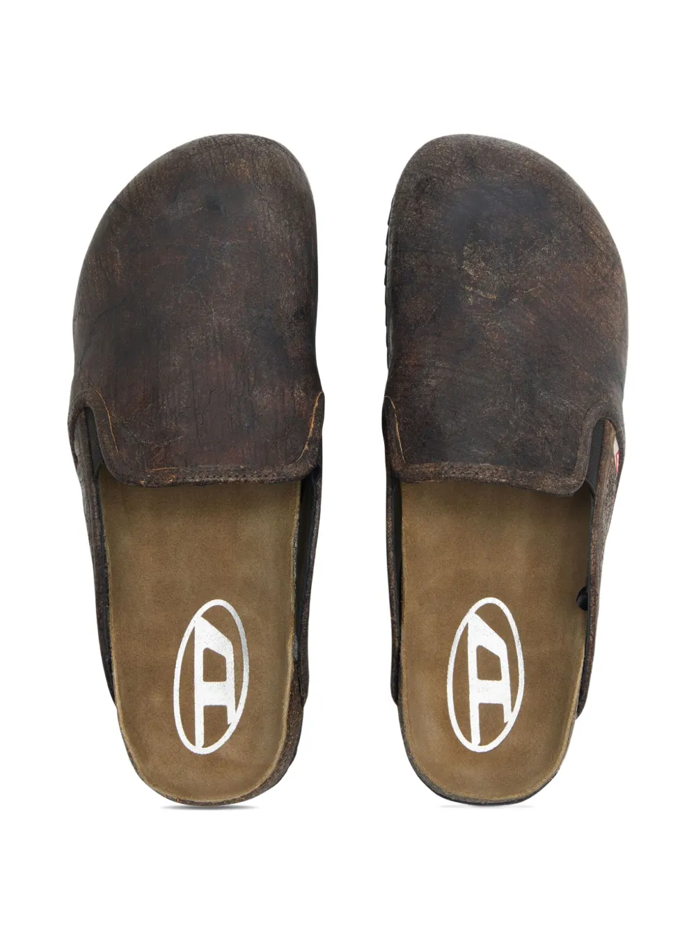 Diesel Slip-on Leather Slippers