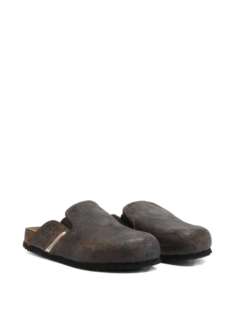 Diesel Slip-on Leather Slippers