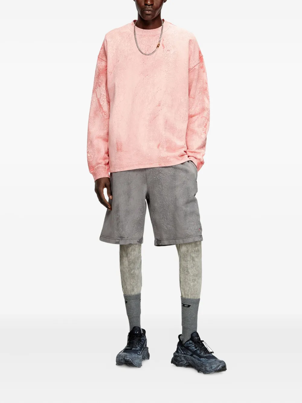Diesel S-Baxt-T1 sweater - Roze