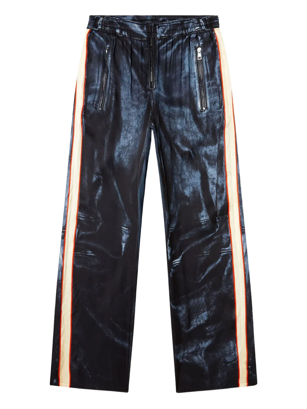 Diesel P-THECKS side-stripe trousers Blauw