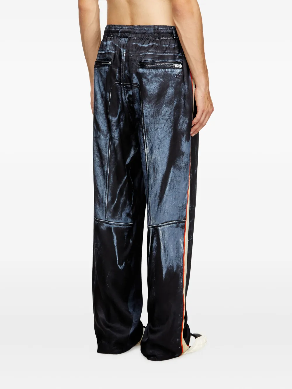 Diesel P-THECKS broek met zijstreep Blauw
