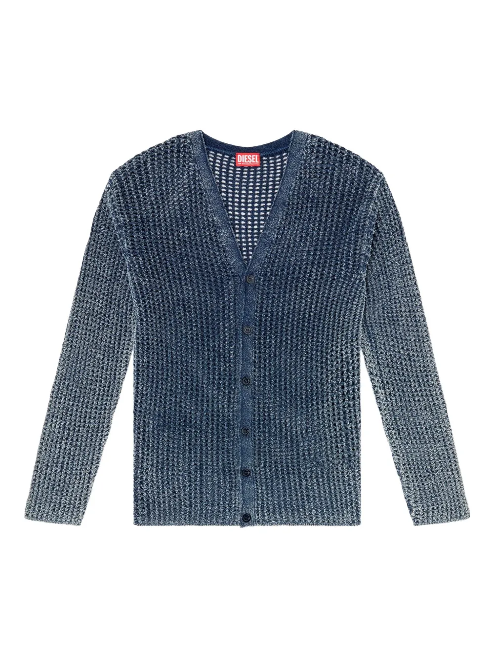 Diesel K-Redeam ribbed-knit cardigan | Blue | Image 1