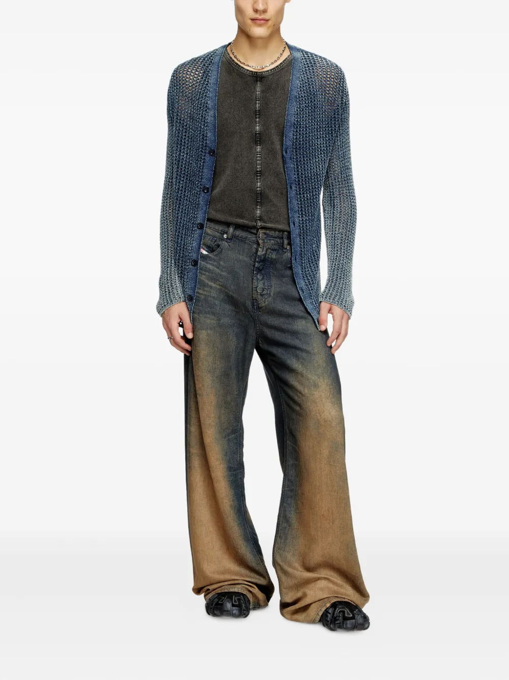 Diesel K-Redeam ribbed-knit cardigan | Cardigans | Image 2