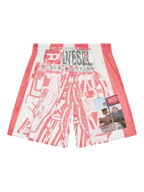 Diesel شورت 'كورت' بطبعة جرافيك