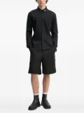 HELIOT EMIL pleated-panel shirt - Black