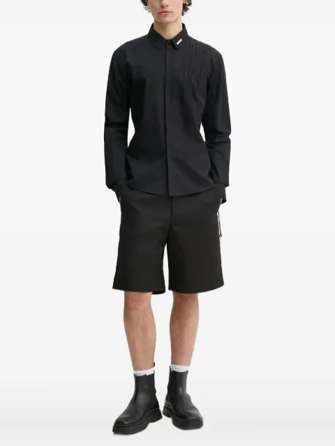 HELIOT EMIL pleated-panel shirt