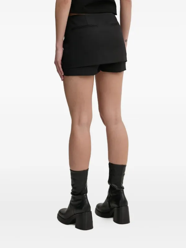 heliot emil ショートパンツ HELIOT EMIL レイヤード ショートパンツ | ブラック | FARFETCH JP
