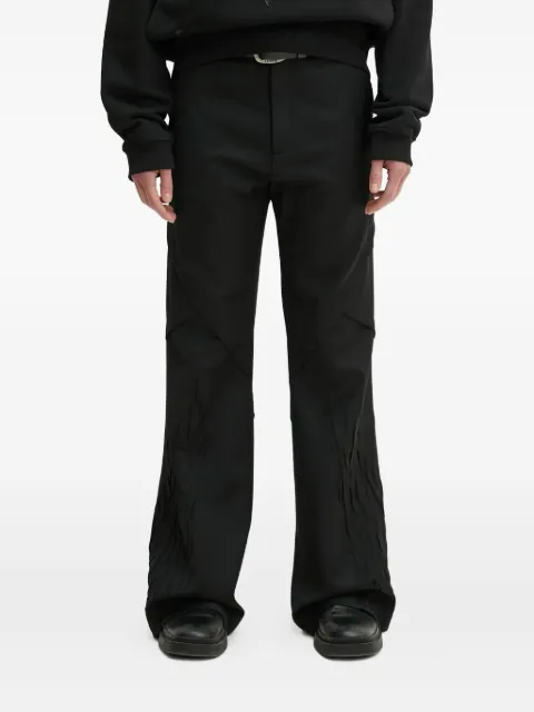 HELIOT EMIL pleated panel trousers