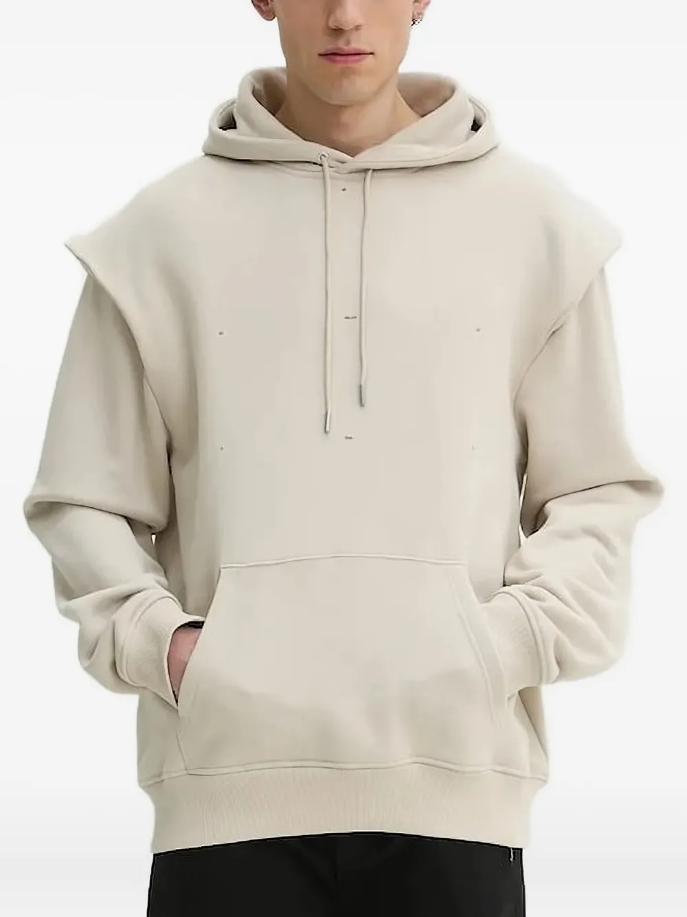 HELIOT EMIL cotton hoodie Wit