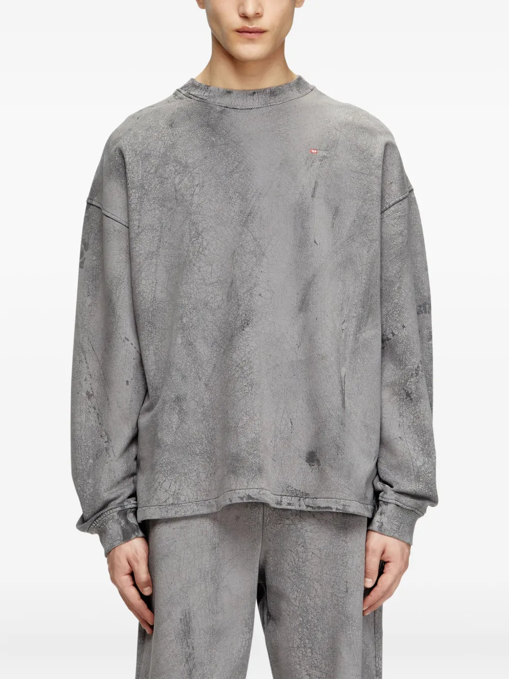 Diesel S-Baxt-T1 sweater Grijs