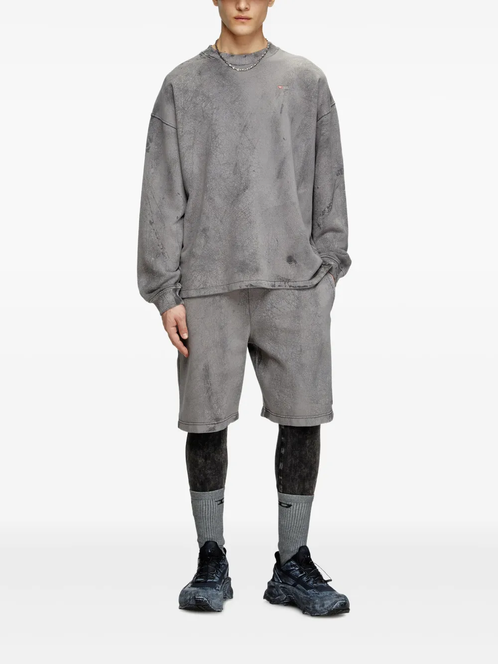 Diesel S-Baxt-T1 sweater - Grijs