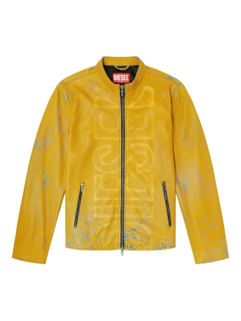 Diesel L-Evert-A leather zip-front jacket