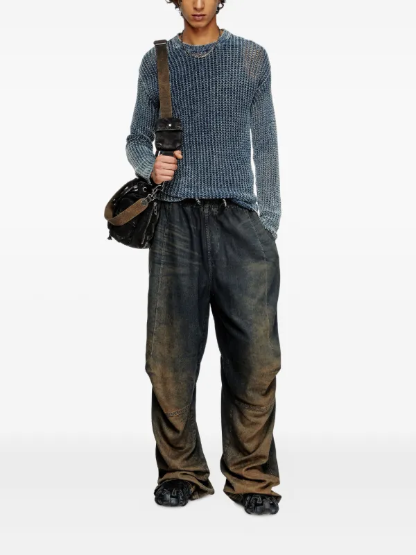 Diesel K-Redros ribbed-knit Sweater | Blue | FARFETCH