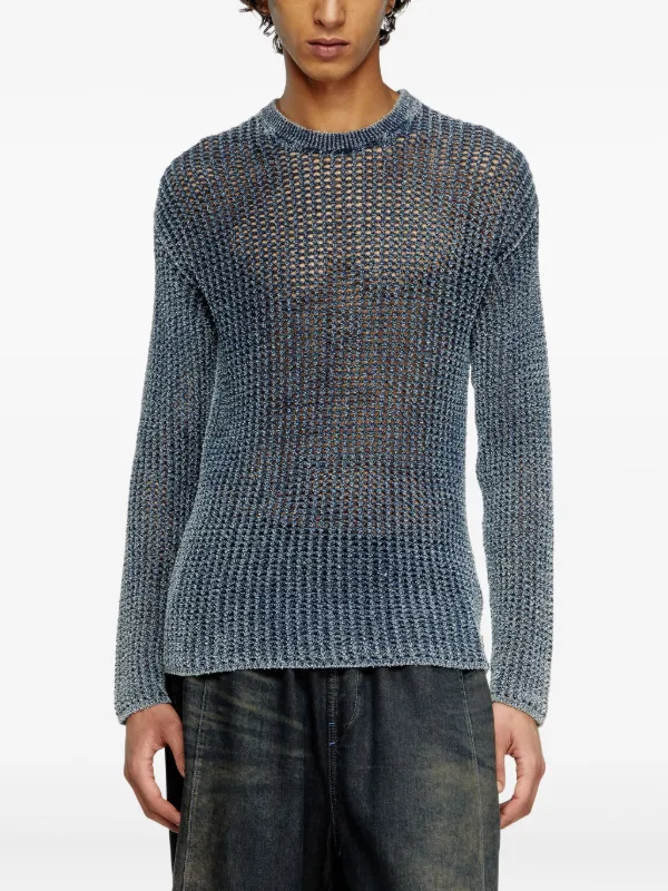 Diesel K-Redros ribbed-knit Sweater | Blue | FARFETCH CA