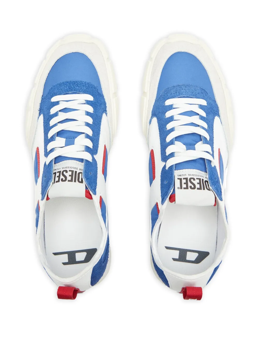 Diesel Pagodha panelled sneakers Blue
