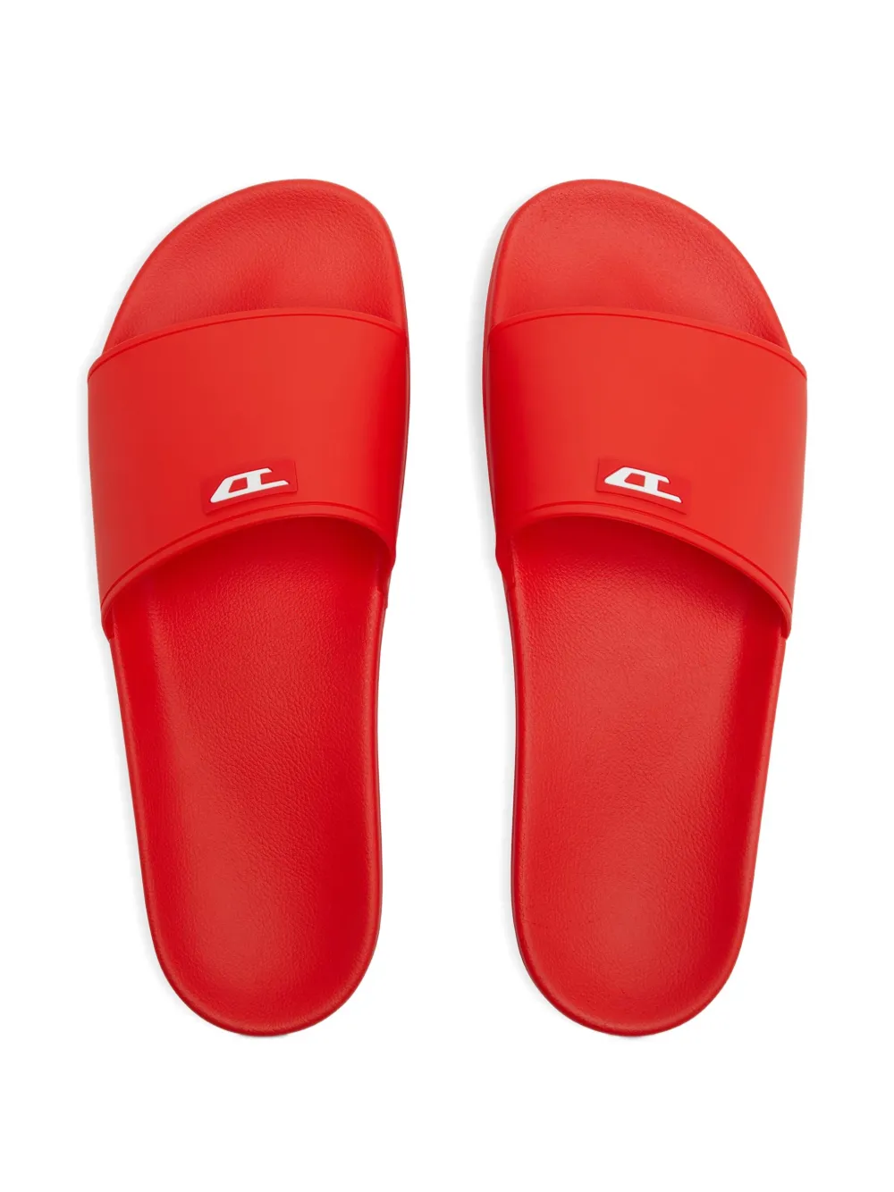 Diesel logo-patch slides Red