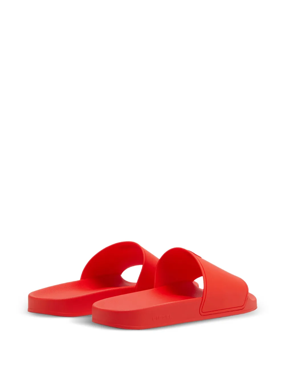 Diesel logo-patch slides Red