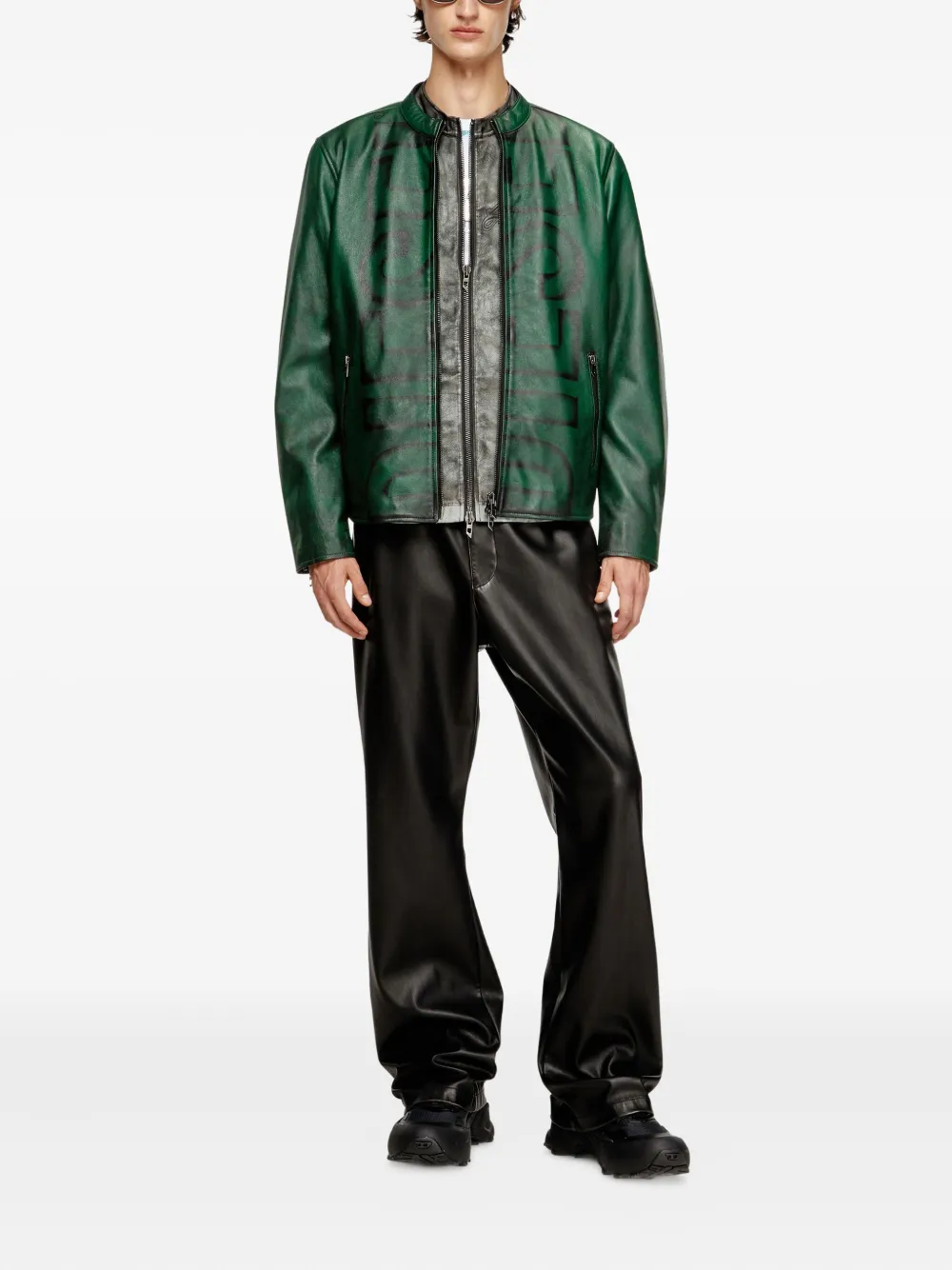 Diesel zip-up leather jacket | Leather Jackets | Image 2