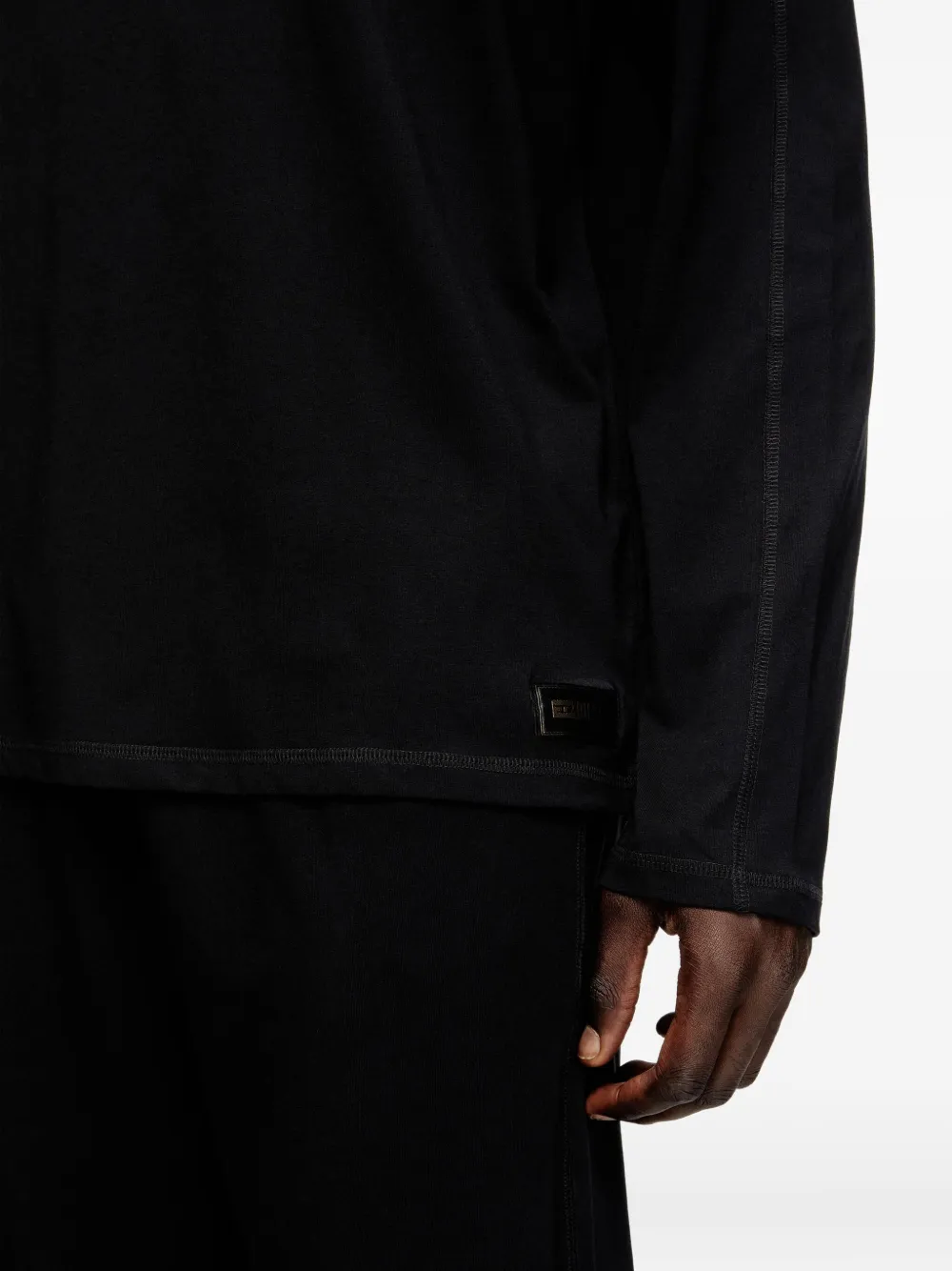 Diesel Adrian pyjama met lange mouwen Zwart
