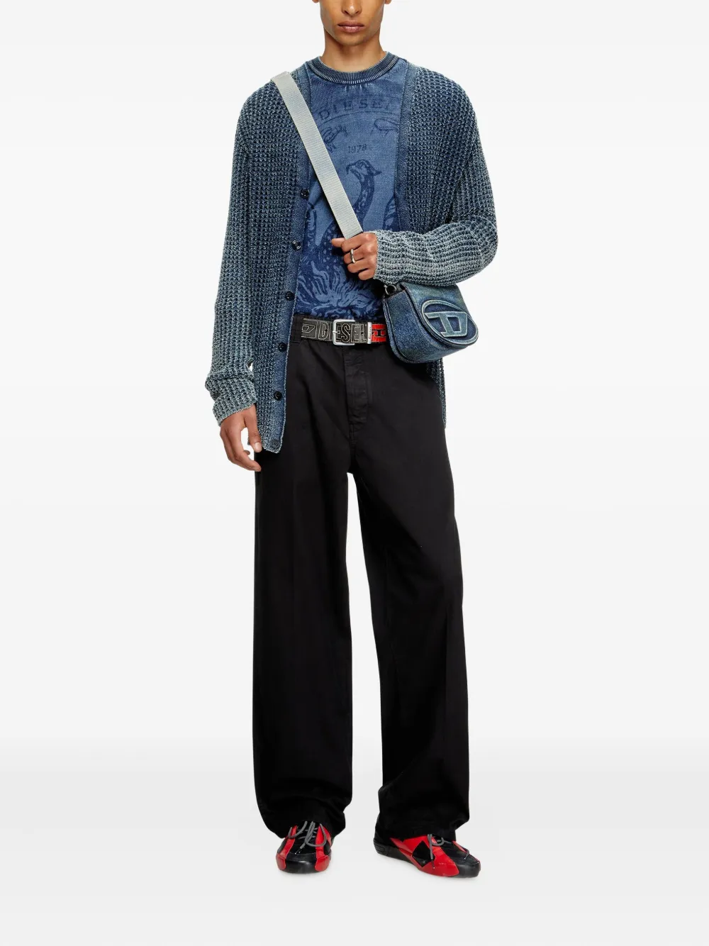 Diesel cotton trousers - Zwart