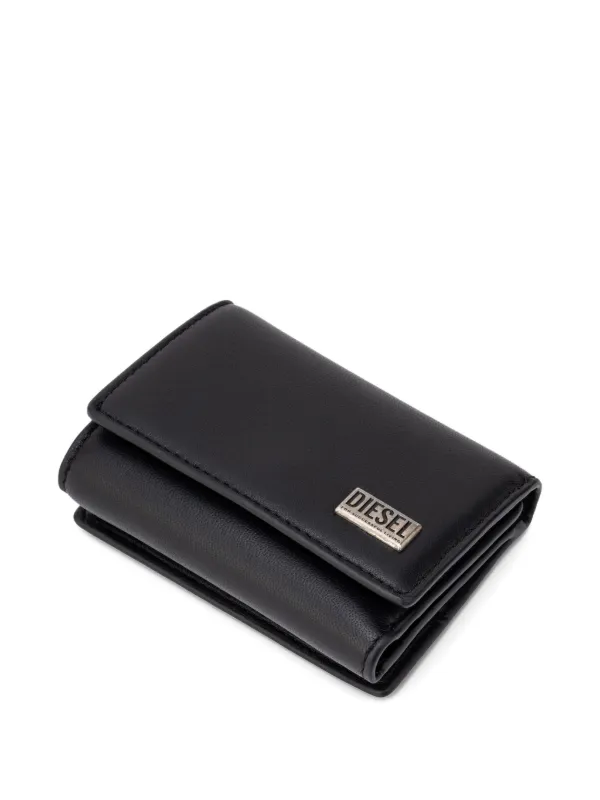 Diesel Biscotto bi-fold Leather Wallet | Black | FARFETCH ZA