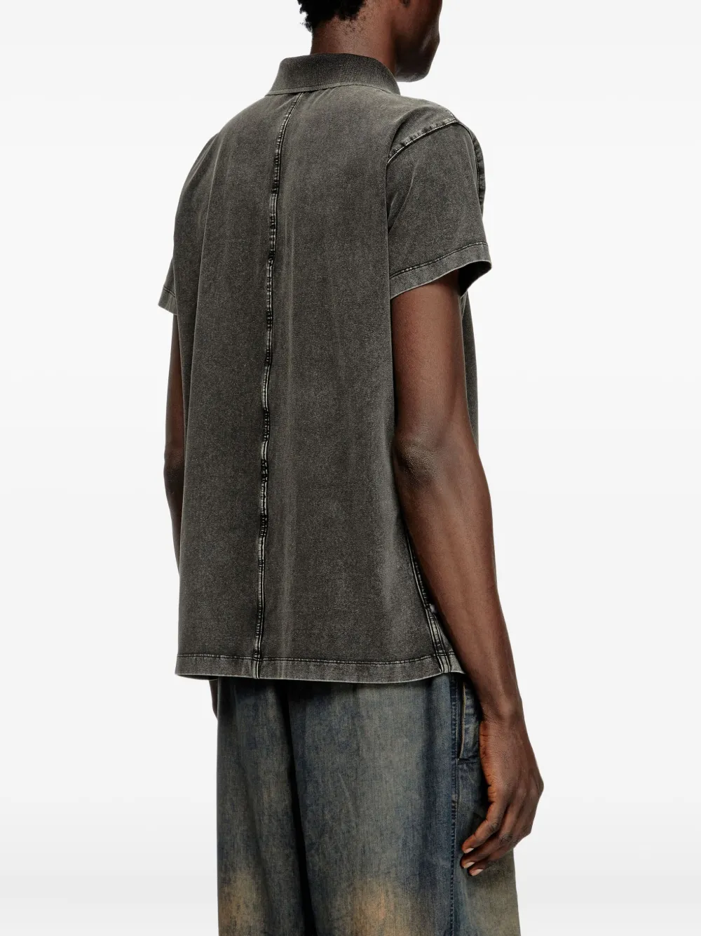 Diesel T-Nomely poloshirt Grijs